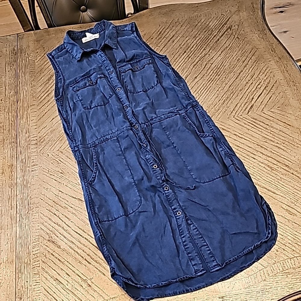 Navy cargo dress size M H&M L.O.G.G.